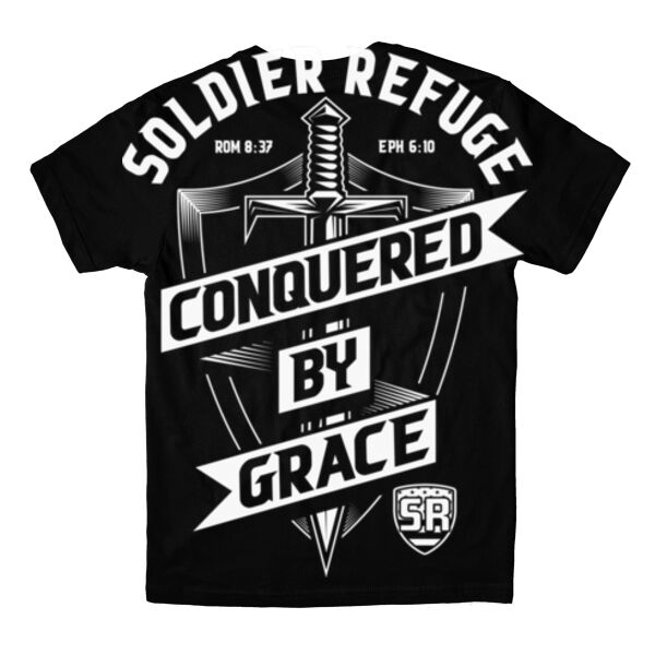 CONQUERED BY GRACE - T-SHIRT - $TKUFPS$ Thumbnail